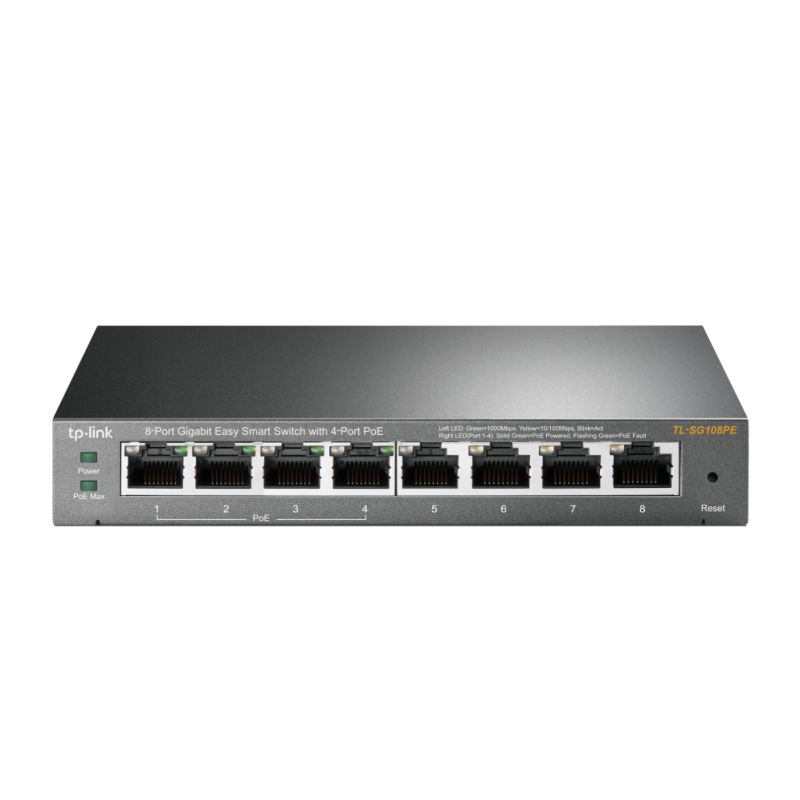 SWITCH TP LINK 8 PORT GIGA 4 PORT POE EASY SMART