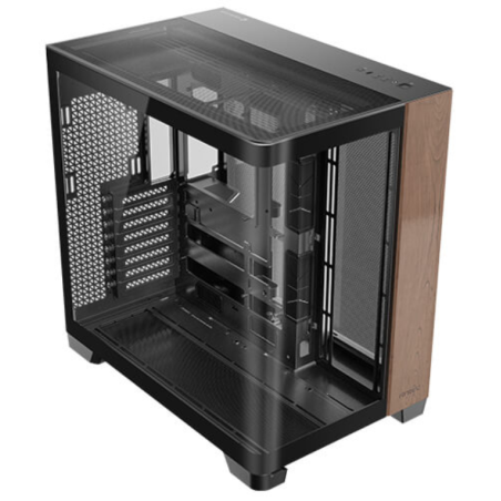 CAJA ANTEC C8 CURVE WOOD E ATX NEGRO 2XVENT 160 MM 1X140MM 2XUSB SN FUENTE
