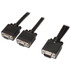 CABLE AISENS BIFURCADOR SVGA HDB15 M 2XHDB15 H NEGRO 45 CM