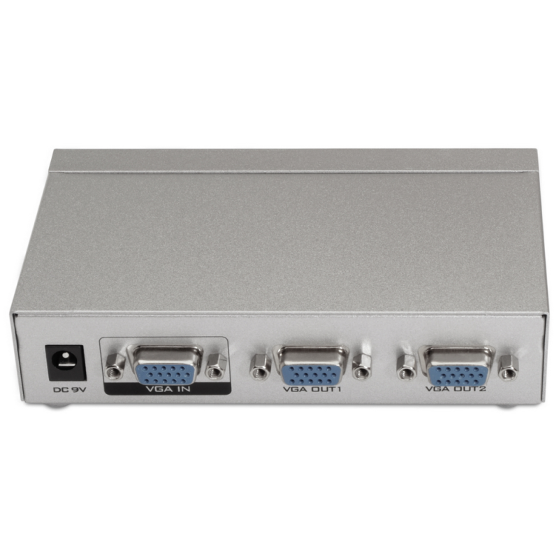 DUPLICADOR AISENS SVGA PARA 2 MONITORES CON ALIMENTACION