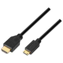 CABLE HDMI AISENS A MINI HDMI ALTA VELOCIDAD A M C M NEGRO 18M