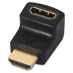 ADAPTADOR AISENS HDMI ACODADO A H A M NEGRO