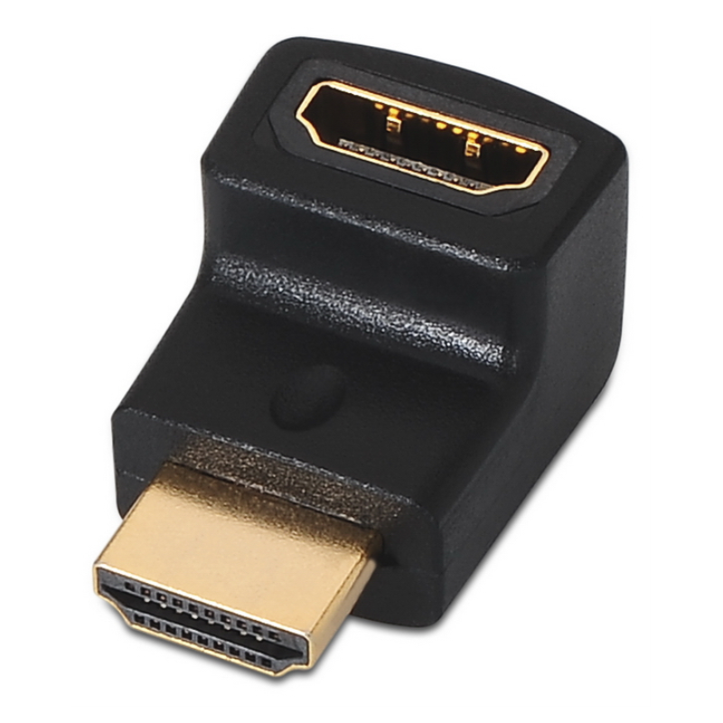 ADAPTADOR AISENS HDMI ACODADO A H A M NEGRO