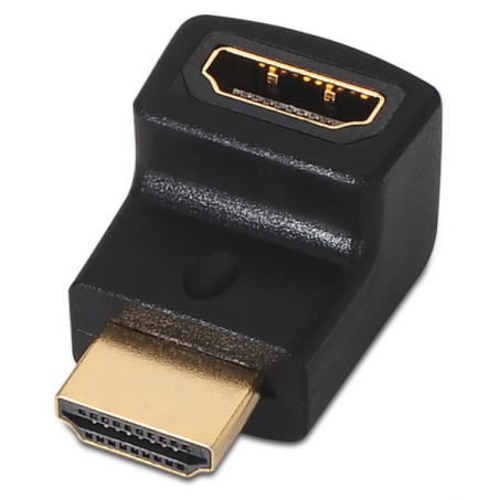 ADAPTADOR AISENS HDMI ACODADO A H A M NEGRO
