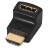 ADAPTADOR AISENS HDMI ACODADO A H A M NEGRO