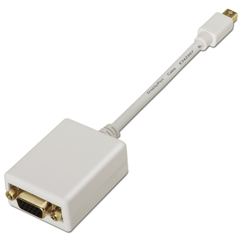 CONVERSOR AISENS MINI DISPLAYPORT A SVGA MDP M SVGA H BLANCO 15CM