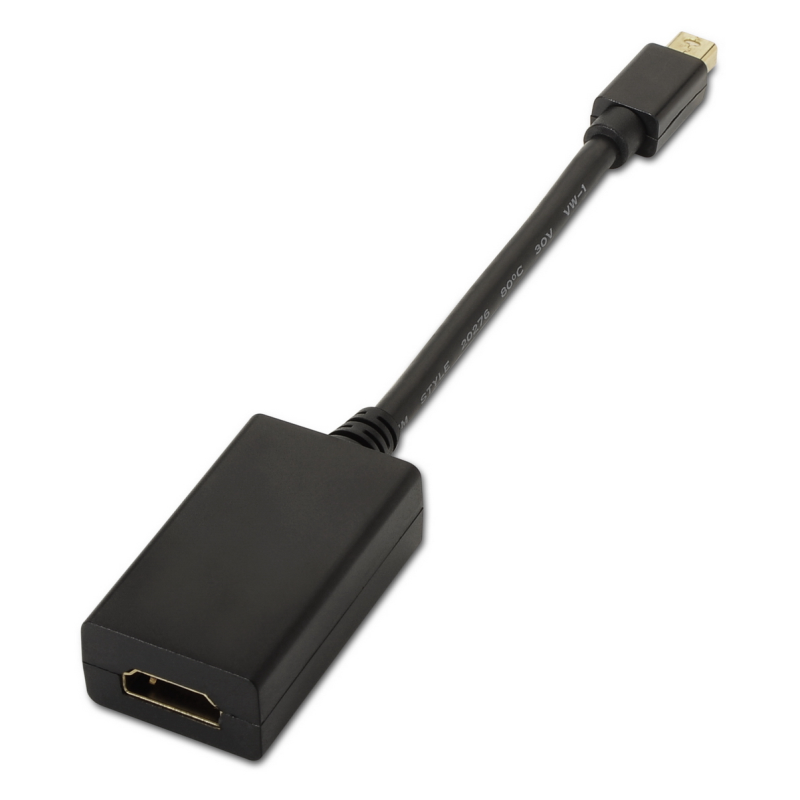 CONVERSOR AISENS MINI DISPLAYPORT A HDMI MDP M HDMI A H NEGRO 15CM