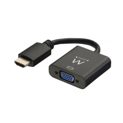 CABLE CONVERTIDOR EWENT HDMI MACHO VGA HEMBRA CON AUDIO 015 METROS