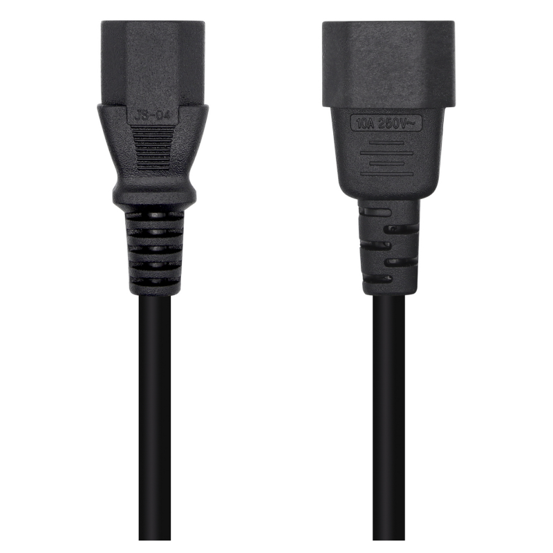 CABLE ALIMENTACION CPU AISENS C13 H C14 M NEGRO 10mts