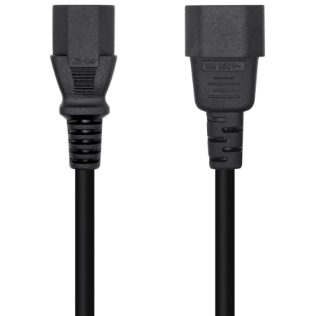 CABLE ALIMENTACION CPU AISENS C13 H C14 M NEGRO 10mts