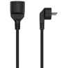 CABLE AISENS ALARGADOR ALIMENTACION SCHUKO CEE7 M CEE7 H 2mts
