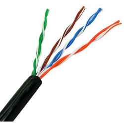 BOBINA CABLE RED AISENS EXTERIOR IMPERMEABLE RJ45 CAT5E UTP 100M RIGIDO