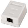 ROSETA DE SUPERFICIE AISENS RJ45 CAT6 UTP 1 TOMA BLANCO