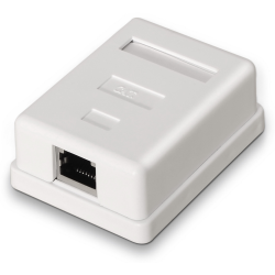 ROSETA DE SUPERFICIE AISENS RJ45 CAT6 FTP 1 TOMA BLANCO