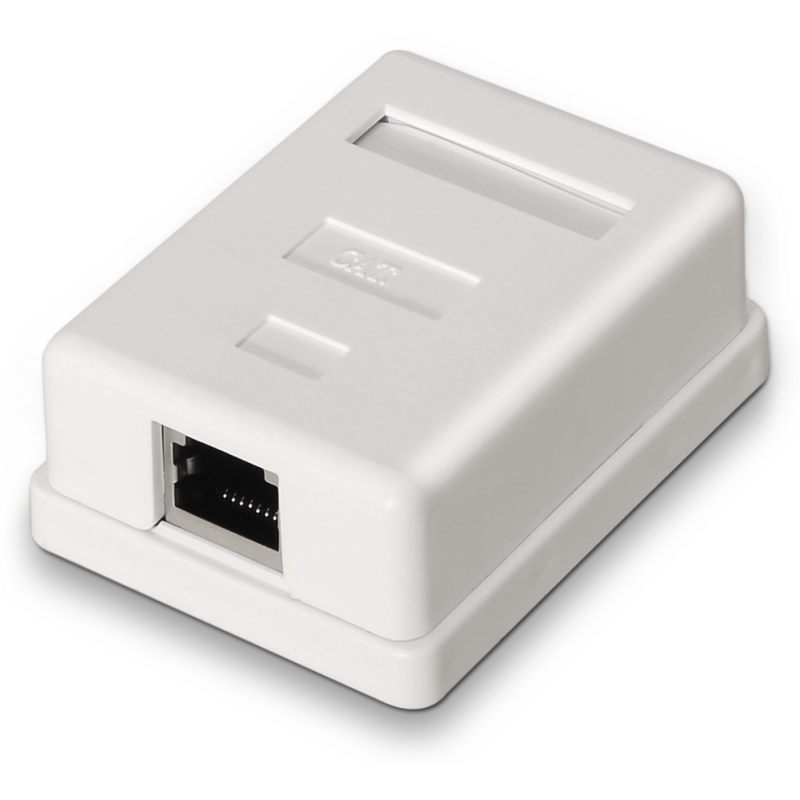 ROSETA DE SUPERFICIE AISENS RJ45 CAT6 FTP 1 TOMA BLANCO