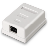 ROSETA DE SUPERFICIE AISENS RJ45 CAT6 FTP 1 TOMA BLANCO
