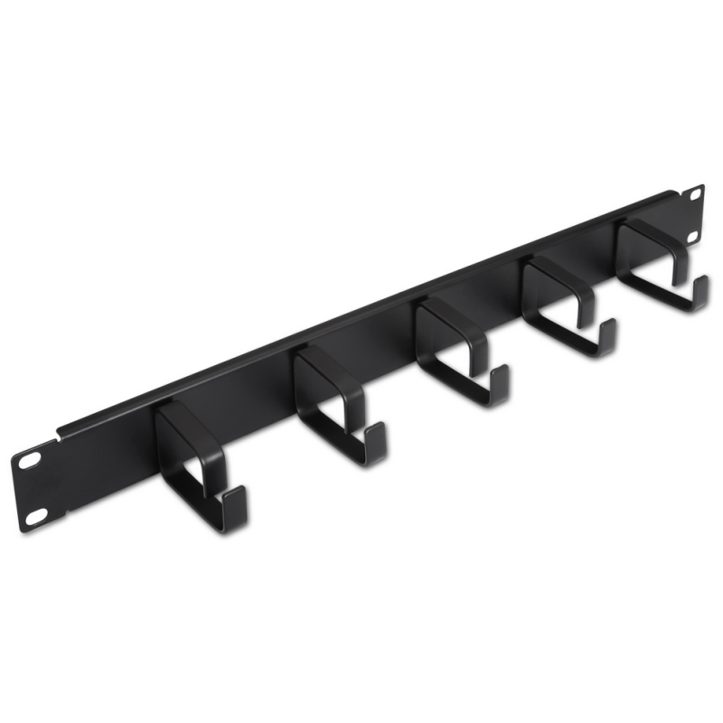 ORGANIZADOR DE CABLES AISENS METALICO CON 5 ANILLOS 19 1U NEGRO
