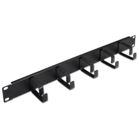 ORGANIZADOR DE CABLES AISENS METALICO CON 5 ANILLOS 19 1U NEGRO