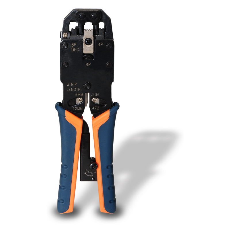 TENAZA AISENS METALICA DE CRIMPAR RJ10 RJ11 RJ12 RJ45 DE CARRACA