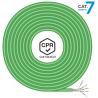 BOBINA CABLE RED AISENS RJ45 LSZH CPR CCA CAT7 SFTP AWG23 500M VERDE