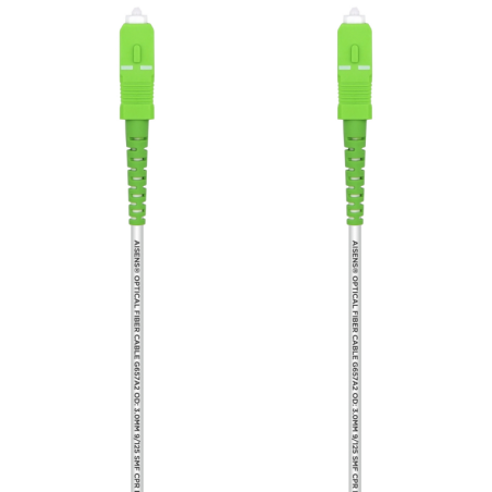 CABLE AISENS FIBRA G657A2 30 9 125 SMF SIMPLEX LSZH SC APC 40M