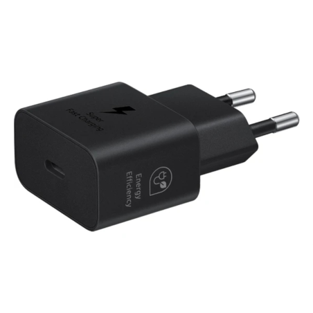 CARGADOR SAMSUNG USB C 25W GAN NEGRO SIN CABLE EP T2510NBEGWW