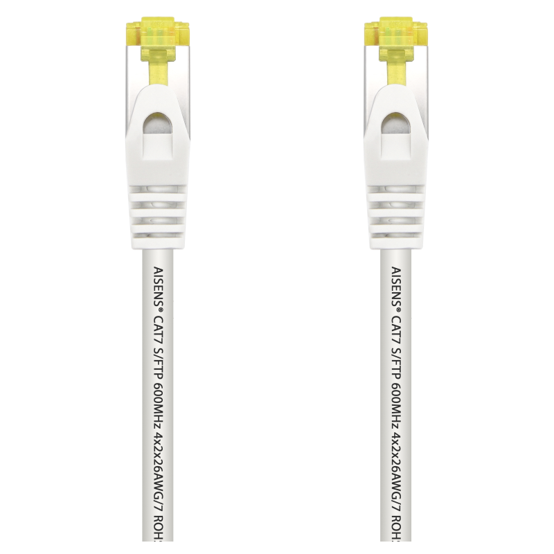 CABLE RED AISENS LATIGUILLO RJ45 LSZH CAT7 SFTP PIMF 25CM BLANCO