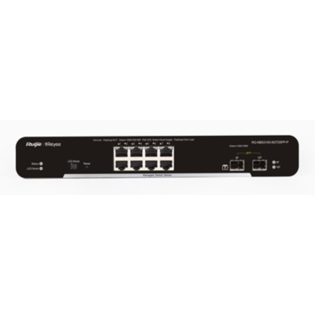 SWITCH RUIJIE REYEE RG NBS3100 8GT2SFP P GIGALAN 8p SFP 2p POE L2 GESTIONABLE