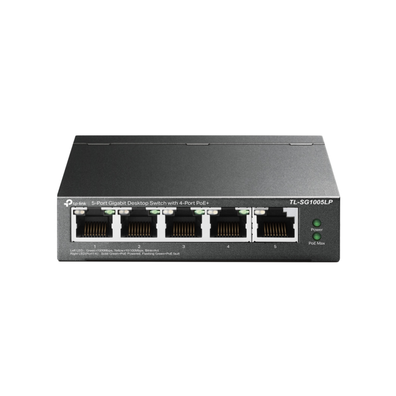 SWITCH TP LINK 5 PORT GIGABIT DESKTOP SWITCH WITH 4 PORT POE