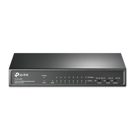SWITCH TP LINK 9 PORT 10 100 MBPS DESKTOP SWITCH WITH 8 PORT POE