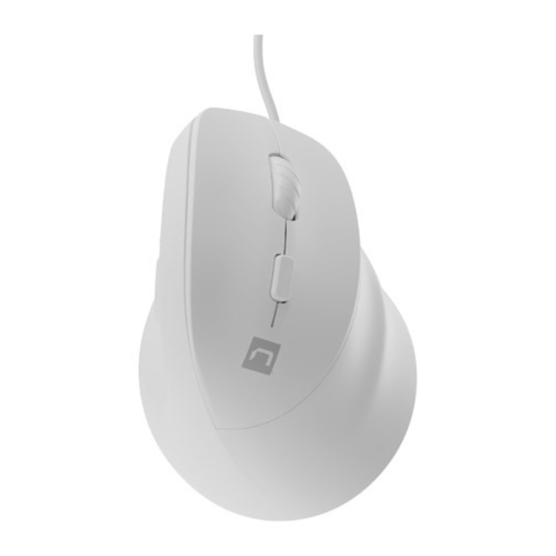 RATON NATEC CRAKE 2 PRO VERTICAL 12800 DPI OPTICO BLANCO