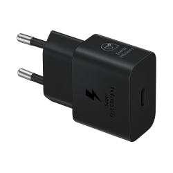 CARGADOR SAMSUNG USB C 25W GAN NEGRO CON CABLE EP T2510XBEGEU