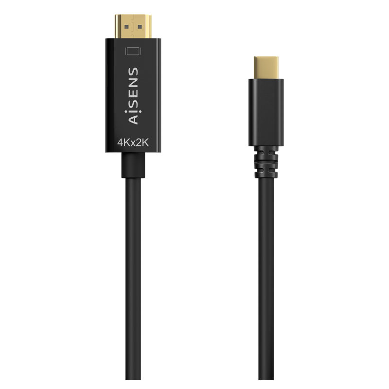 CABLE CONVERSOR AISENS 4K30HZ USB C M HDMI M NEGRO 18M