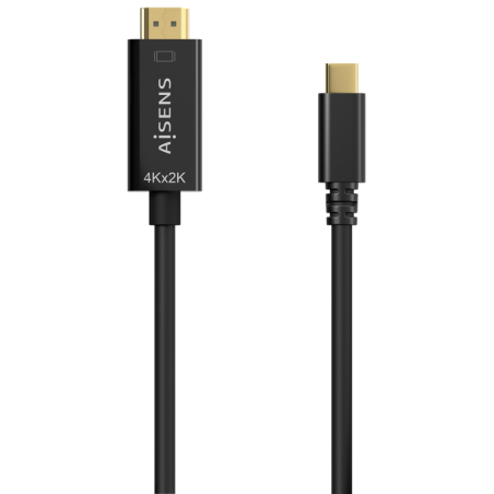 CABLE CONVERSOR AISENS 4K30HZ USB C M HDMI M NEGRO 18M