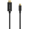 CABLE CONVERSOR AISENS 4K30HZ USB C M HDMI M NEGRO 18M