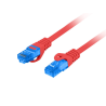 LATIGUILO LANBERG CAT6A S FTP LSZH CCA FLUKE PASSED 3M ROJO