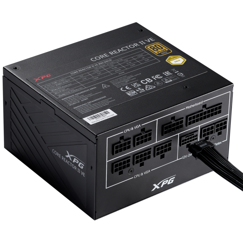 FUENTE ALIMENTACION XPG COREREACTOR II VE 650W 80 GOLD FULLY MODULAR ATX