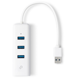 ADAPTADOR TP LINK USB 30 A ETHERNET GIGA CON 3 PORT USB 30