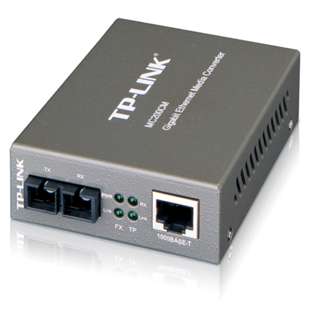 CONVERSOR MEDIOS TP LINK MC200CM MULTI MODE SC UPC RJ45 GIGA 055KM
