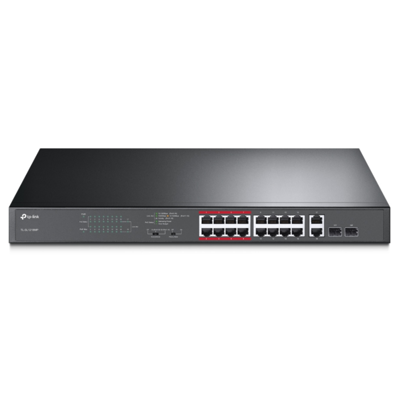 SWITCH TP LINK 16 PUERTOS 100MBP 2 PUERTOS GB UNMANAGED