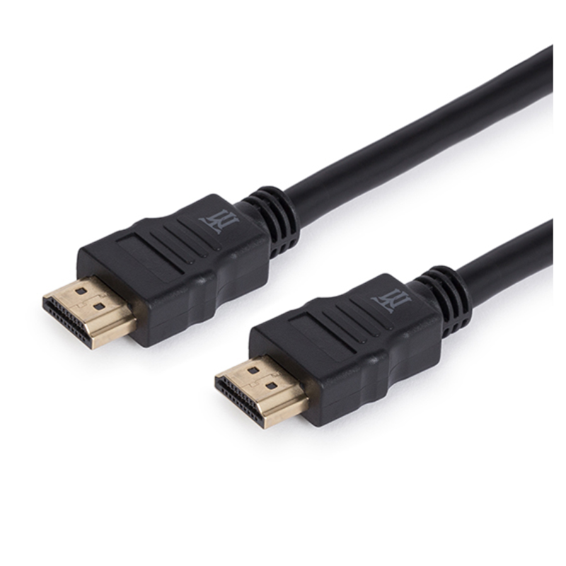 CABLE MAILLON BASIC HDMI DORADO CONECTOR HIGH SPEED BC NEGRO 18M