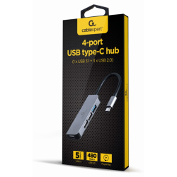 HUB USB TIPO C DE 4 PUERTOS 1 X USB 31 Y 3 X USB 20
