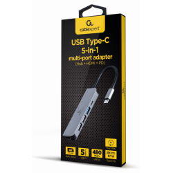 ADAPTADOR MULTIPUERTO USB TIPO C 5 EN 1 HUB HDMI PD