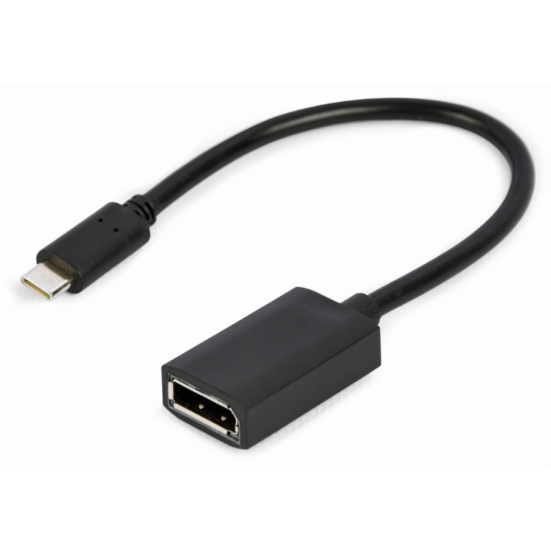 CABLE ADAPTADOR USB TIPO C A DISPLAYPORT 4K 15 CM NEGRO