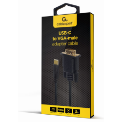 ADAPTADOR USB C A VGA M 2 M NEGRO BLISTER