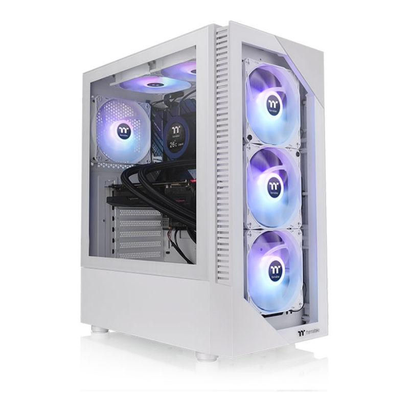 CAJA THERMALTAKE VIEW200 TG ARGB ATX 2XUSB 32 SIN FUENTE BLANCO