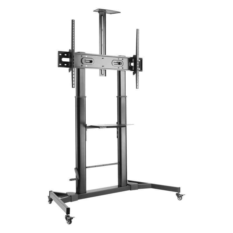 SOPORTE SUELO AISENS RUEDAS MANIVELA BANDEJA DVD CAMARA MONITOR 60 100