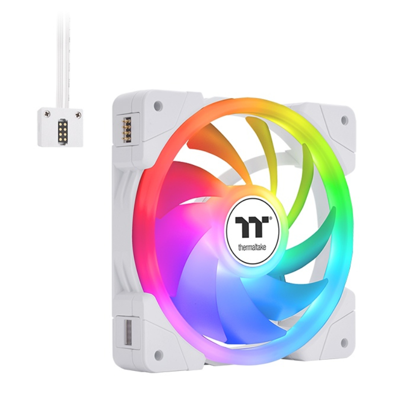 VENTILADOR CAJA THERMALTAKE SWAFAN EX14 ARGB PACK 3UDS BLANCO