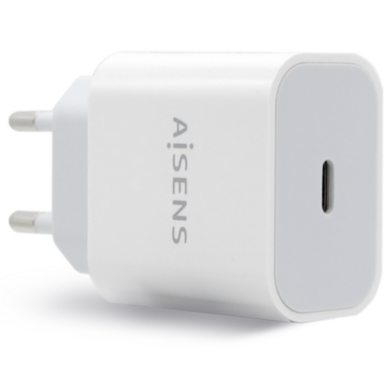 CARGADOR USB C AISENS PD30 1 PUERTO 1xUSB C 20W BLANCO