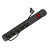 REGLETA LANBERG SP1 5 TOMAS SCHUKO PROTECCION HASTA 2500W NEGRA 15M